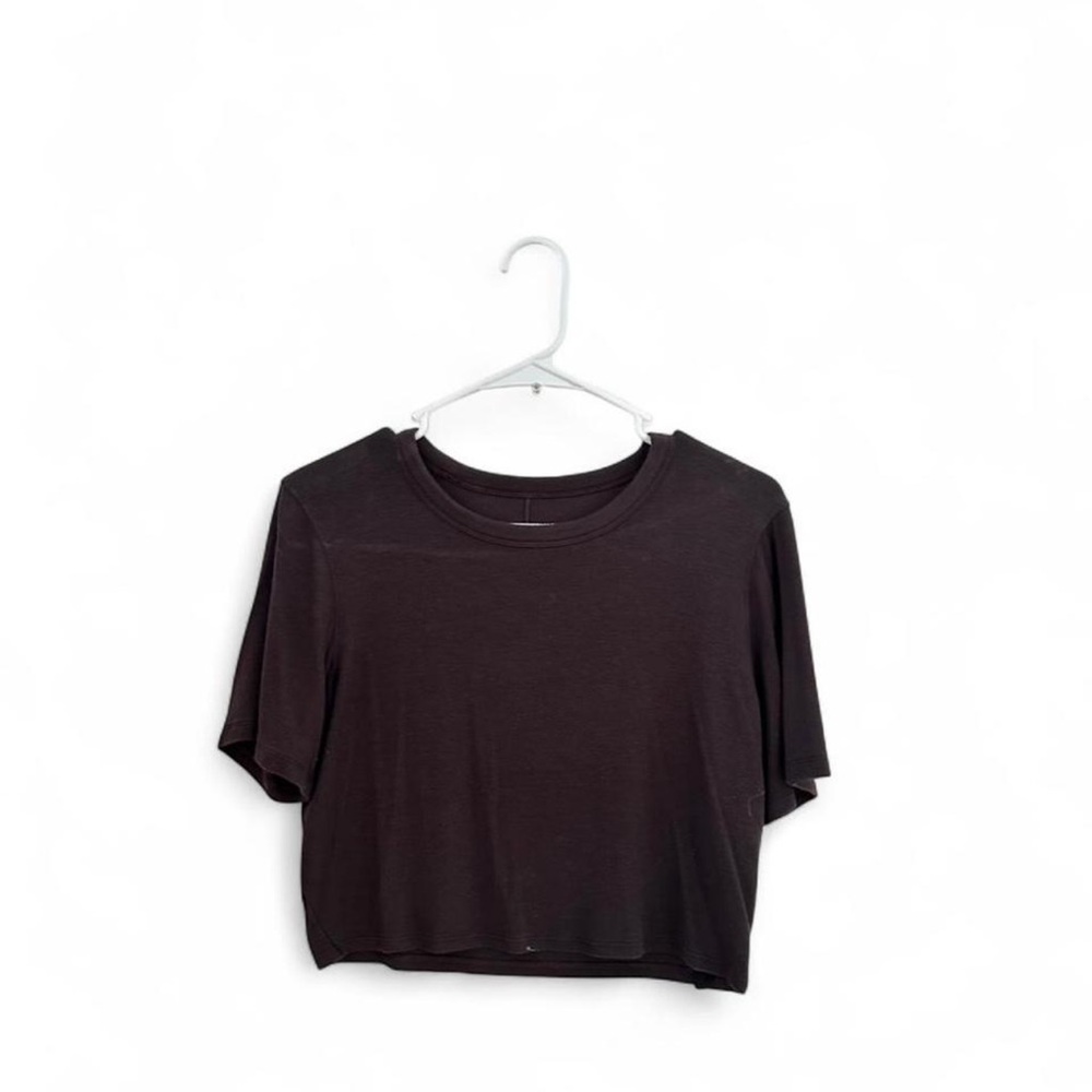 lululemon athletica Dark Brown Crop Top